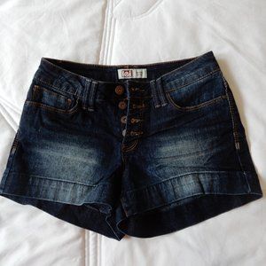 L.E.I Tatum Brand High Waist Jeans Shorts in Size 3 Junior